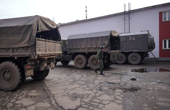 Мобилизационный пункт в Луганске