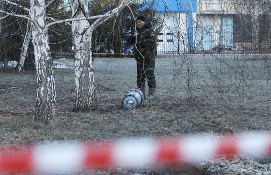 Снаряд на территории наркологического диспансера в Белгороде