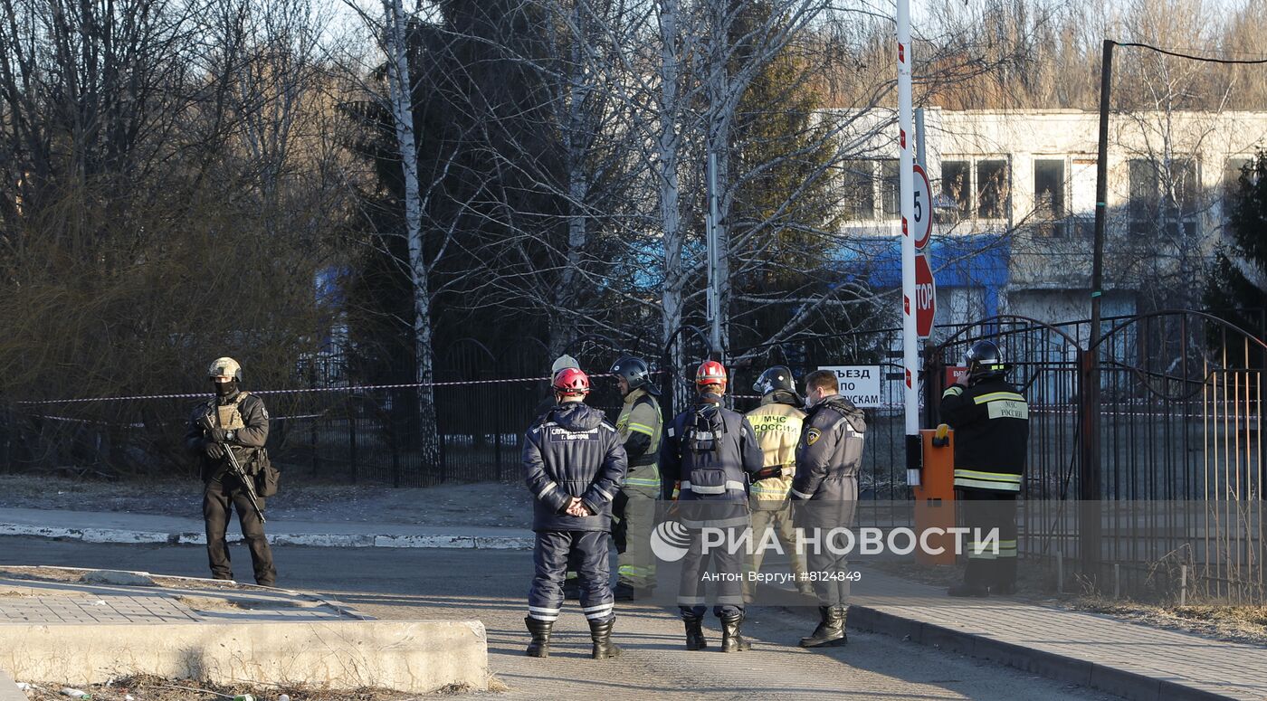 Снаряд на территории наркологического диспансера в Белгороде 