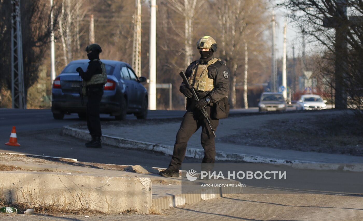 Снаряд на территории наркологического диспансера в Белгороде 