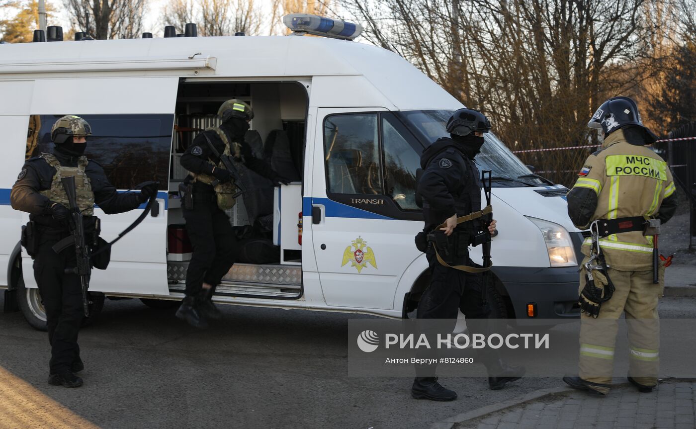 Снаряд на территории наркологического диспансера в Белгороде 