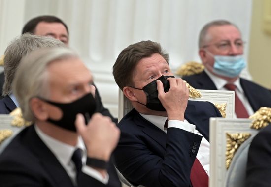 Встреча президента РФ В. Путина с представителями российских деловых кругов