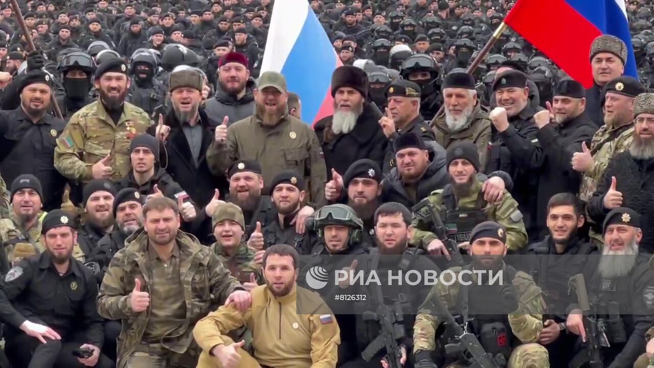 Сборы военных в Грозном