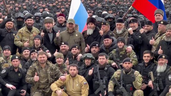 Сборы военных в Грозном