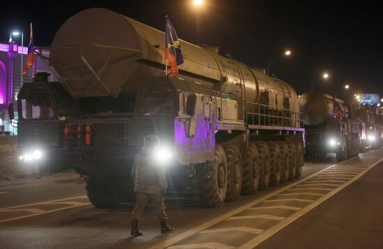 Пусковые установки "Ярс" перебазируют в Подмосковье для подготовки к параду Победы