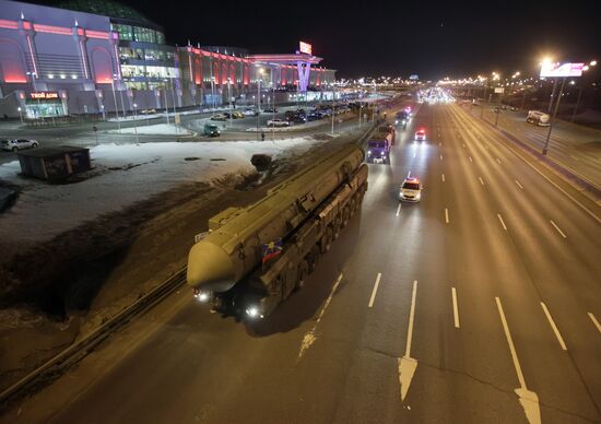 Пусковые установки "Ярс" перебазируют в Подмосковье для подготовки к параду Победы