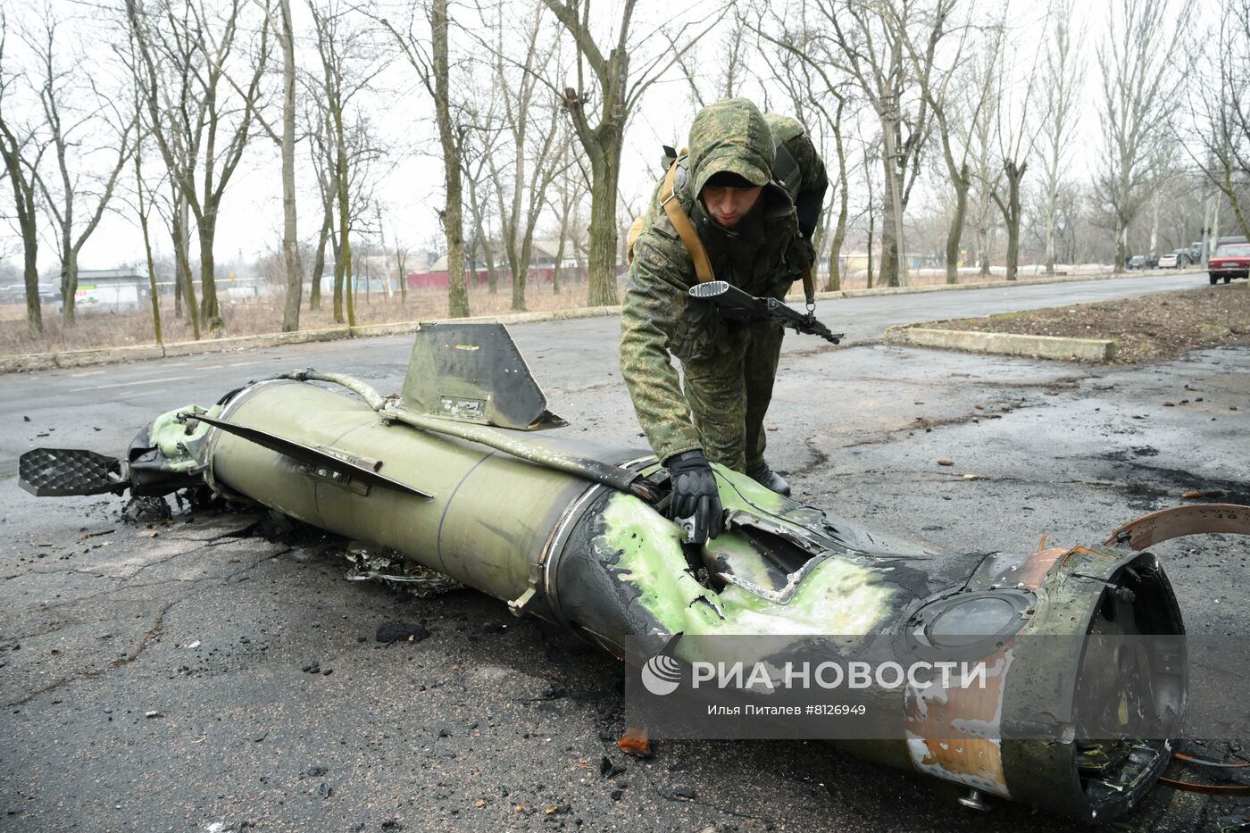 Остатки украинских ракет "Точка-У" на территории ДНР