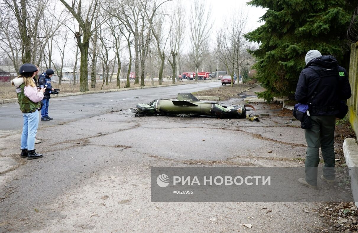 Остатки украинских ракет "Точка-У" на территории ДНР