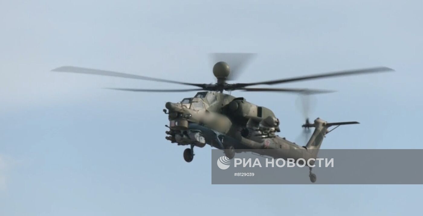 Минобороны РФ применяет боевые вертолёты на Украине