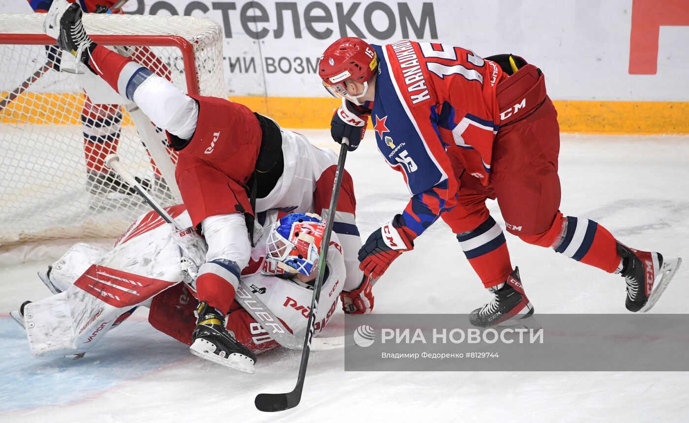 Хоккей. КХЛ. Матч ЦСКА - "Локомотив"