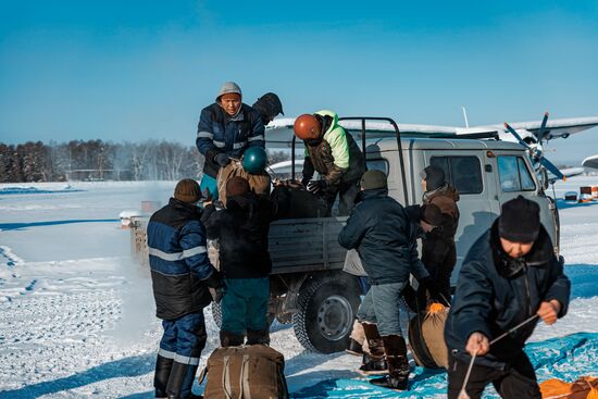 Учения "Авиалесоохраны" в Якутии