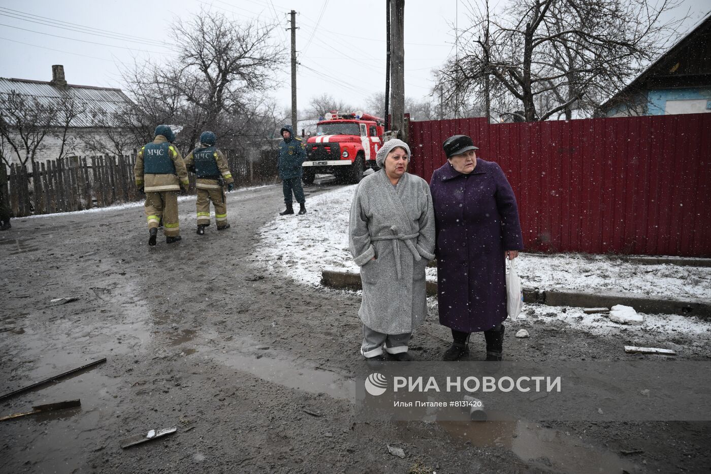 Последствия обстрелов Донецка