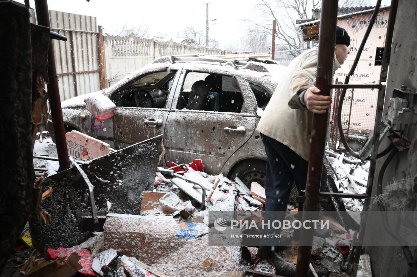Последствия обстрелов Донецка