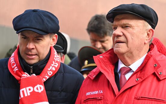 Возложения цветов в связи с годовщиной со дня смерти И.В. Сталина