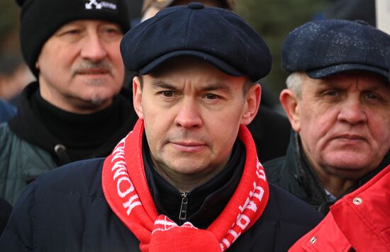 Возложения цветов в связи с годовщиной со дня смерти И.В. Сталина