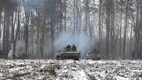 Продвижение российских войск в Киевской области