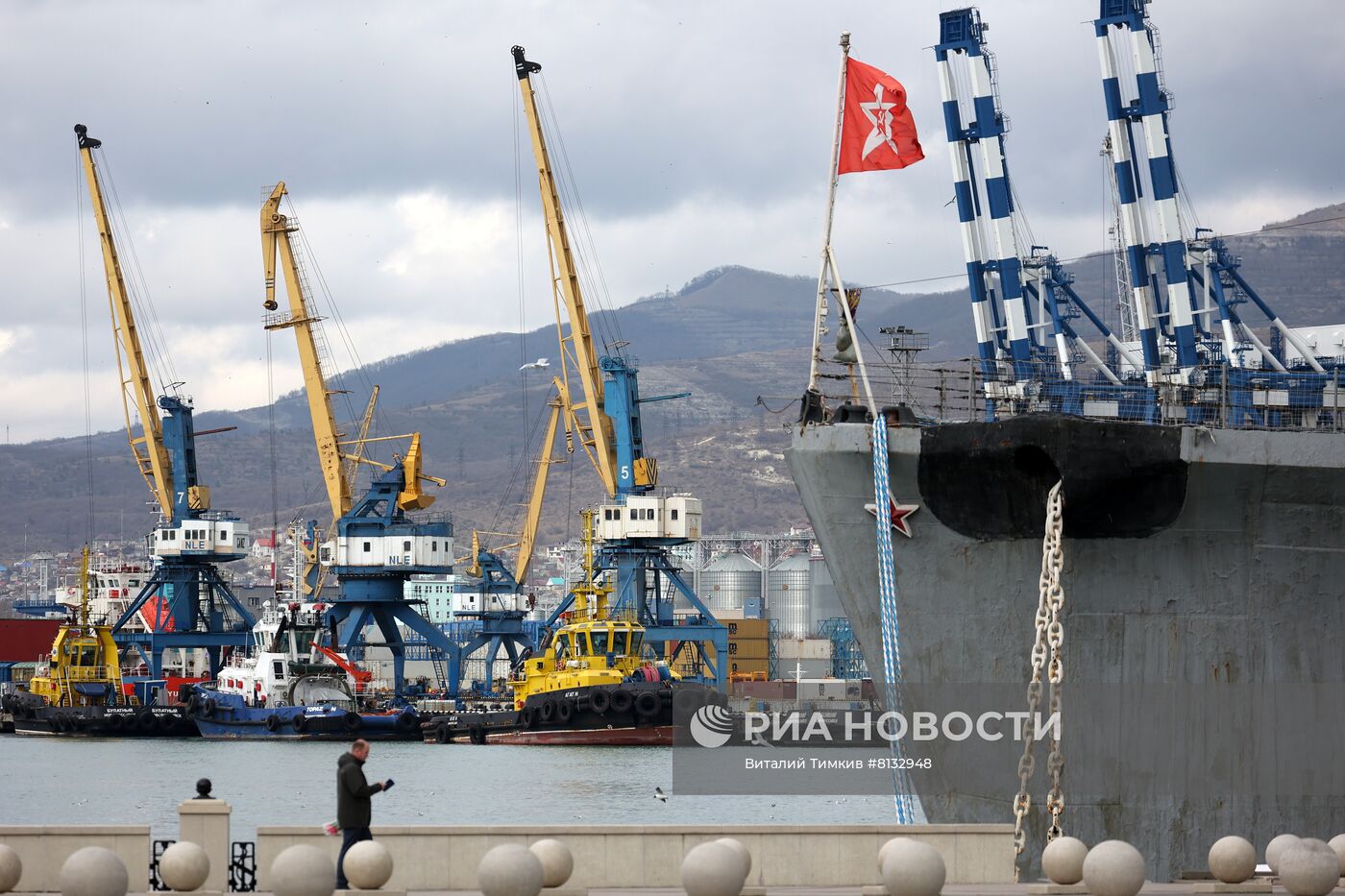 Работа Новороссийского морского порта