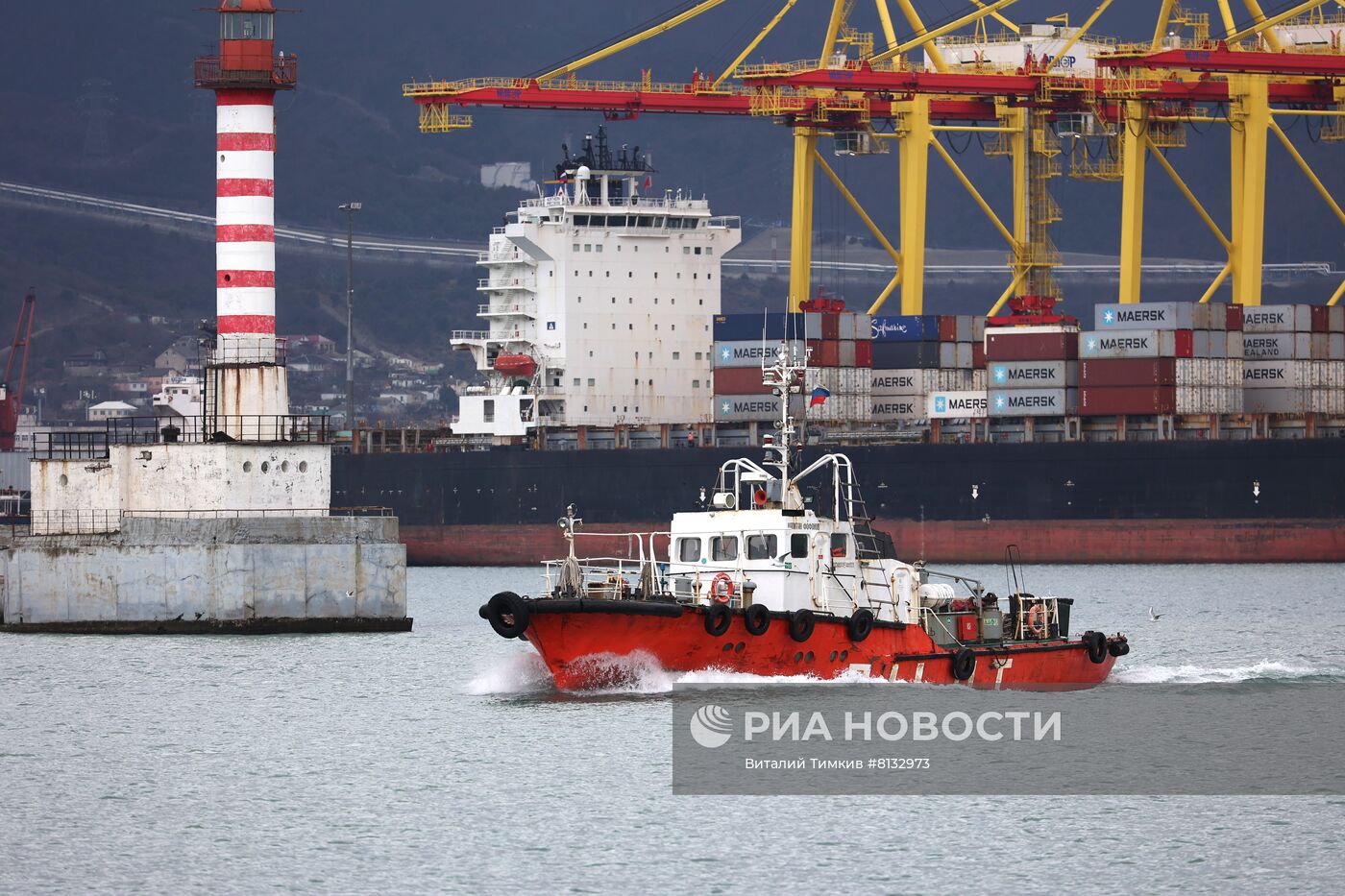 Работа Новороссийского морского порта