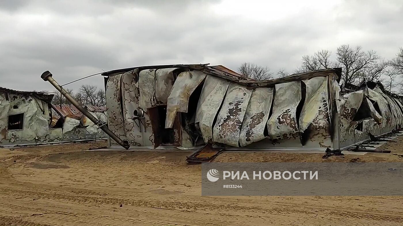 Российские военнослужащие взяли под контроль военную базу ВСУ под Херсоном