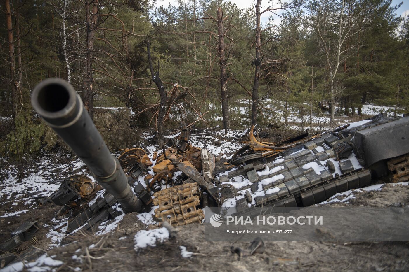 Разбитая техника ВСУ в районе Северодонецка