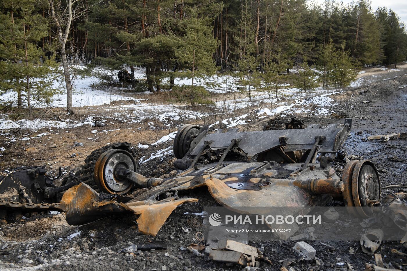 Разбитая техника ВСУ в районе Северодонецка