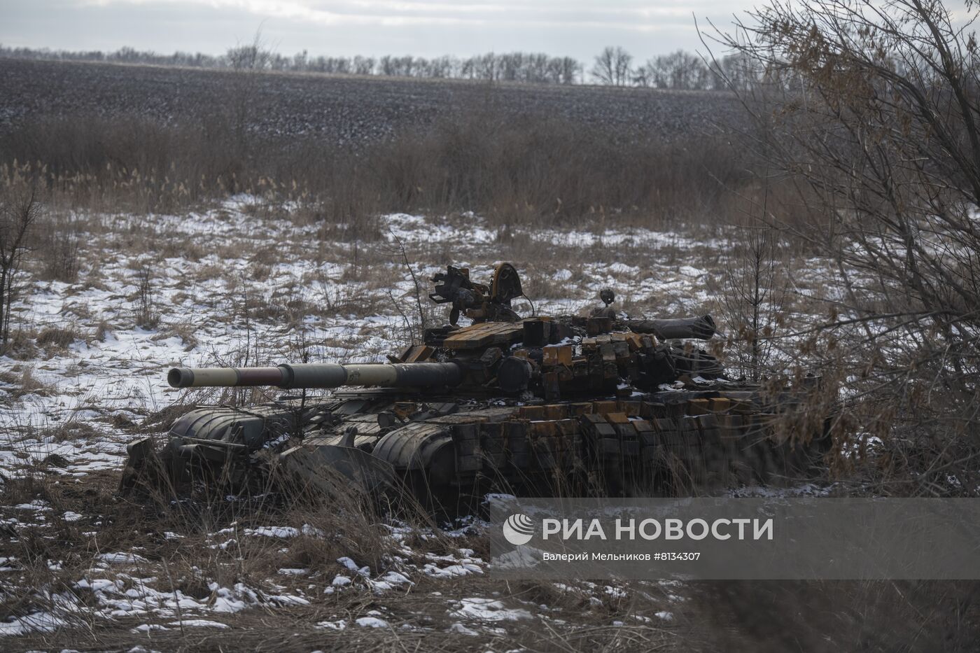 Разбитая техника ВСУ в районе Северодонецка