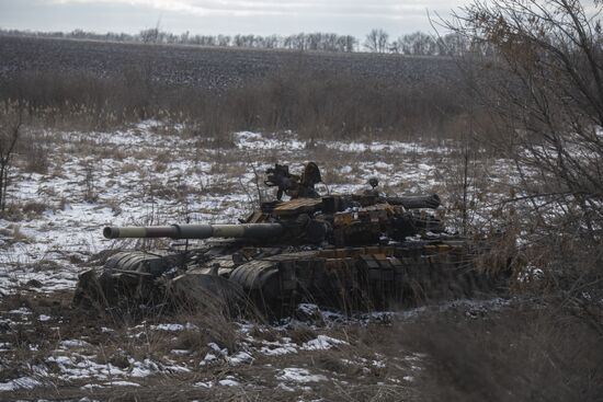 Разбитая техника ВСУ в районе Северодонецка