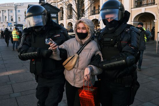 Акции против спецоперации на Украине