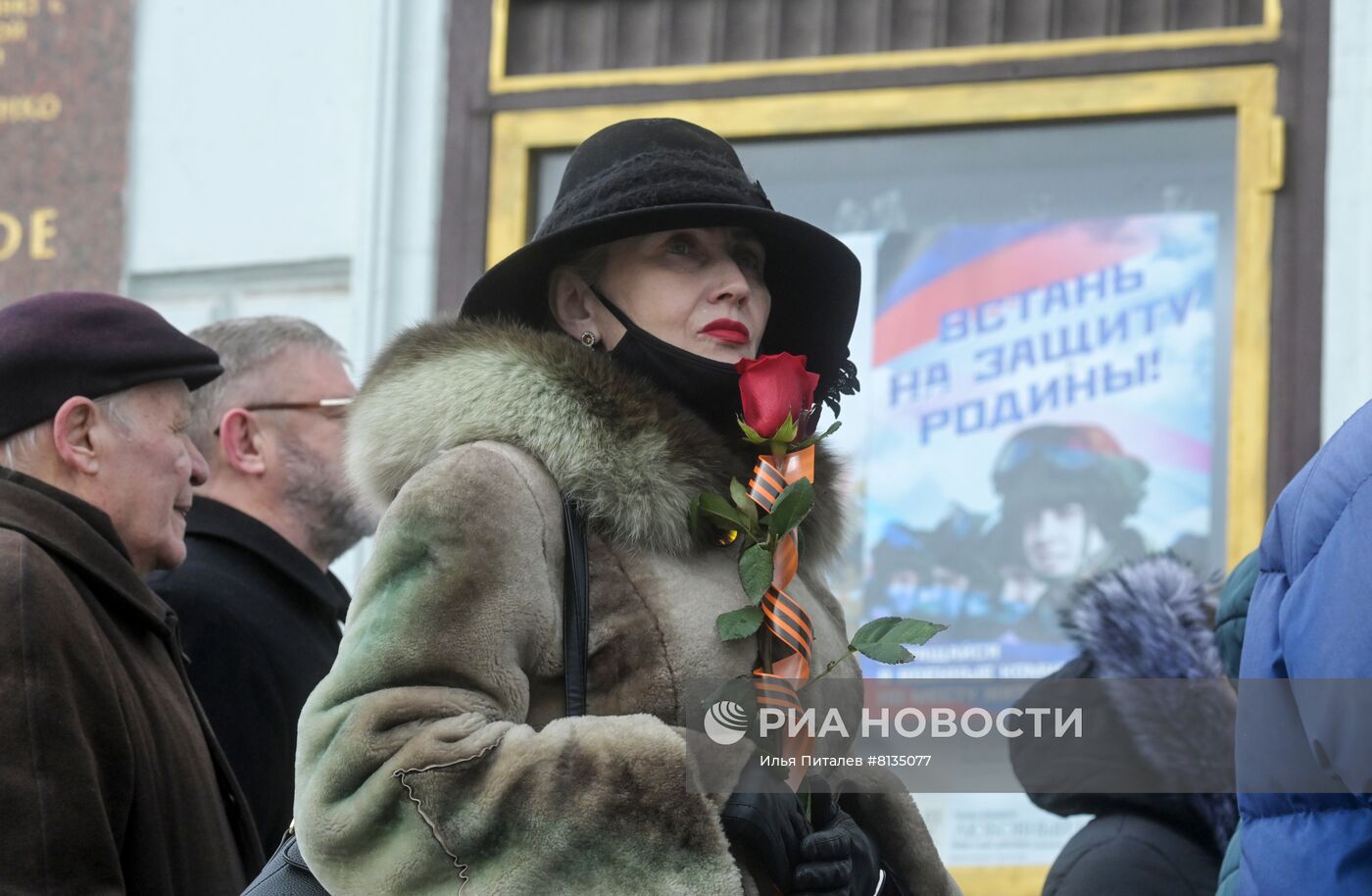 Прощание с командиром батальона "Спарта" В. Жогой в Донецке