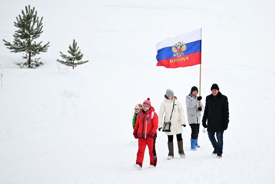 Лыжные гонки. Деминский марафон. Масс-старт