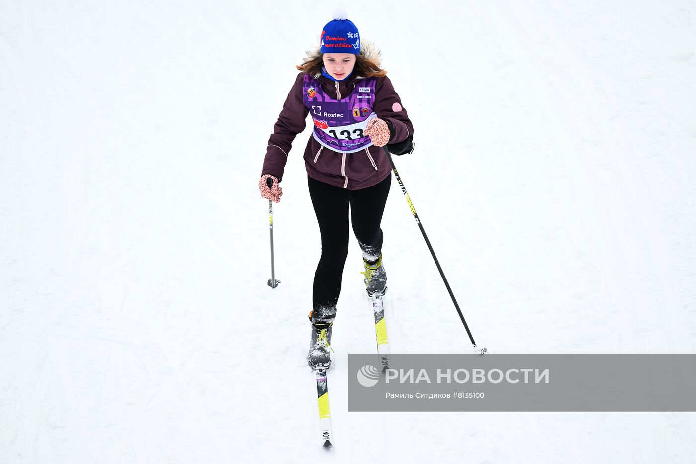 Лыжные гонки. Деминский марафон. Масс-старт