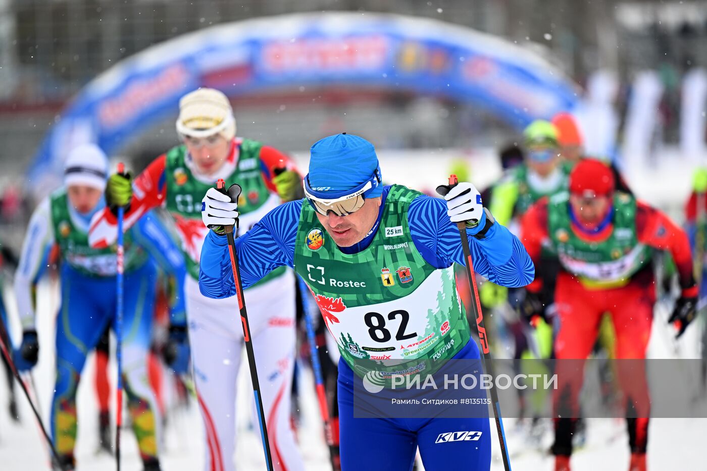 Лыжные гонки. Деминский марафон. Масс-старт