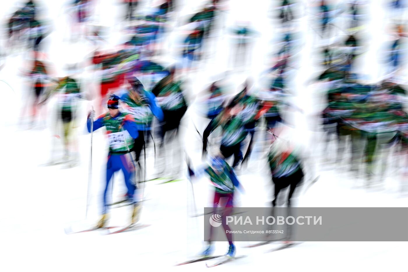 Лыжные гонки. Деминский марафон. Масс-старт