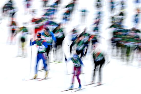 Лыжные гонки. Деминский марафон. Масс-старт
