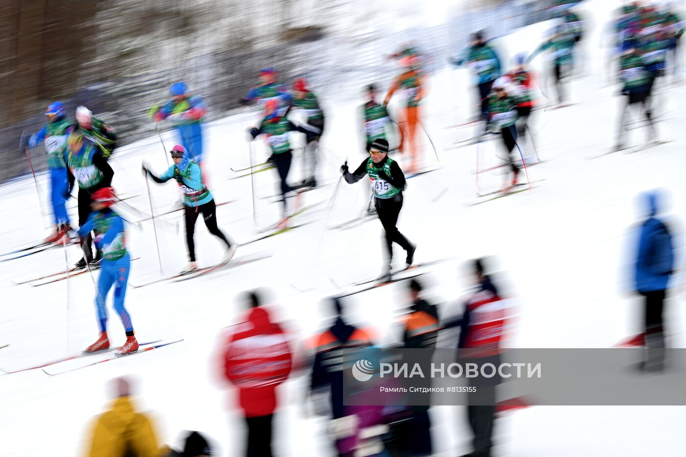 Лыжные гонки. Деминский марафон. Масс-старт
