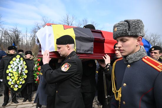 Прощание с командиром батальона "Спарта" В. Жогой в Донецке