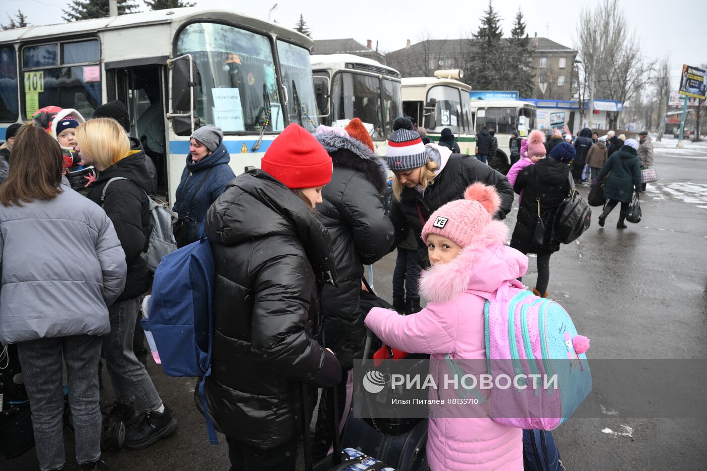 Эвакуация жителей Горловки