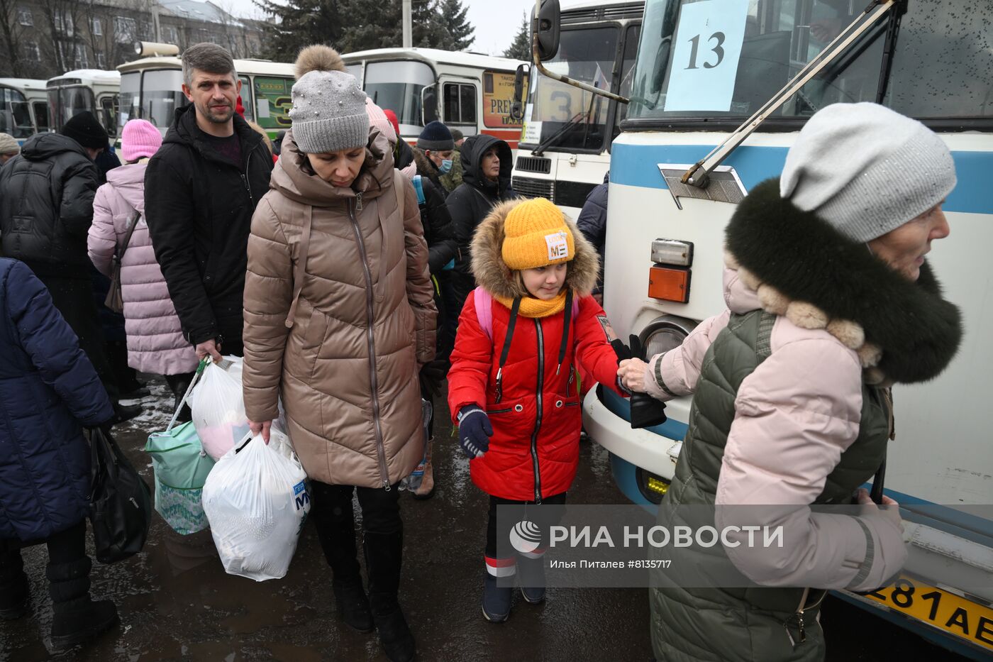 Эвакуация жителей Горловки