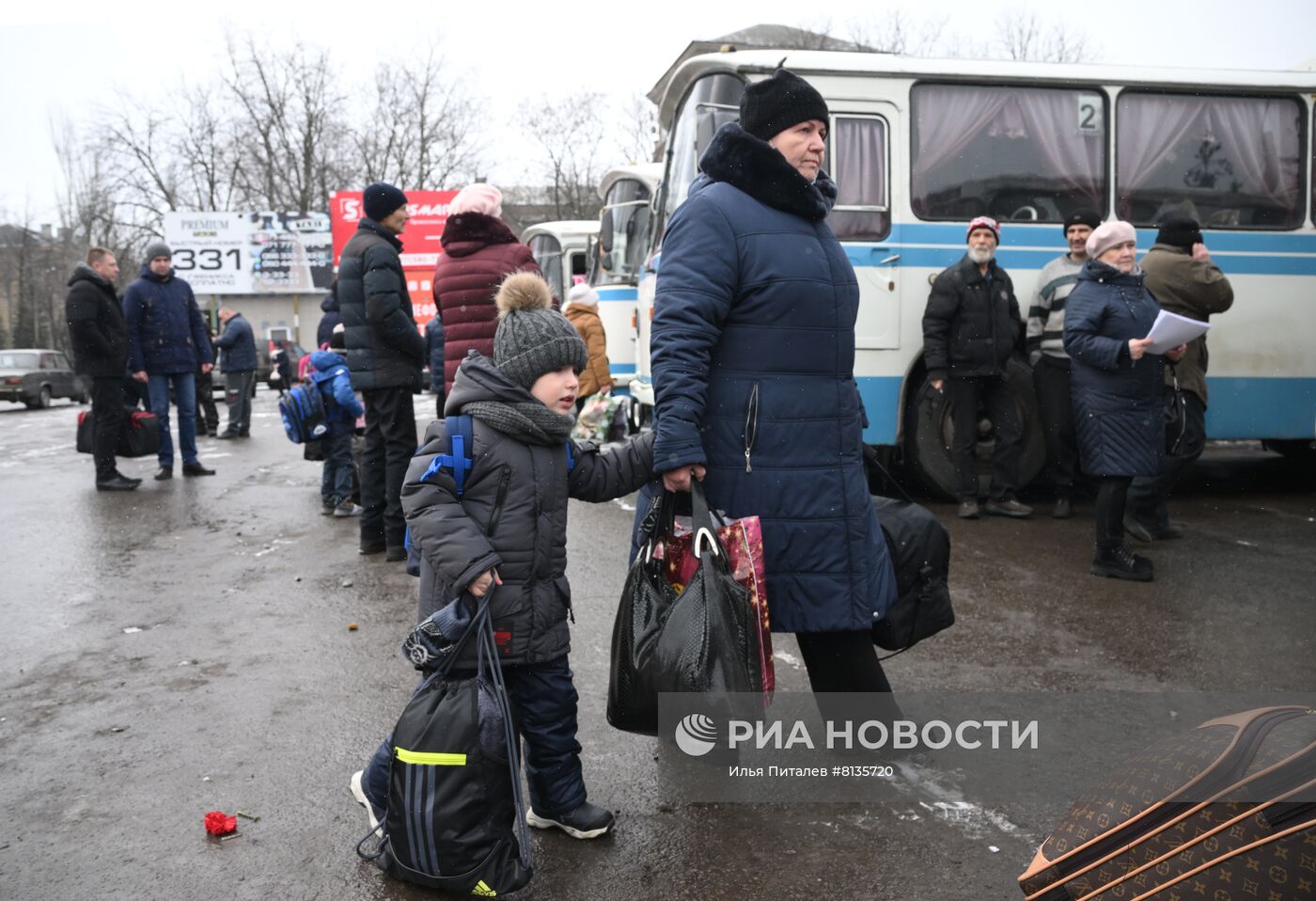 Эвакуация жителей Горловки