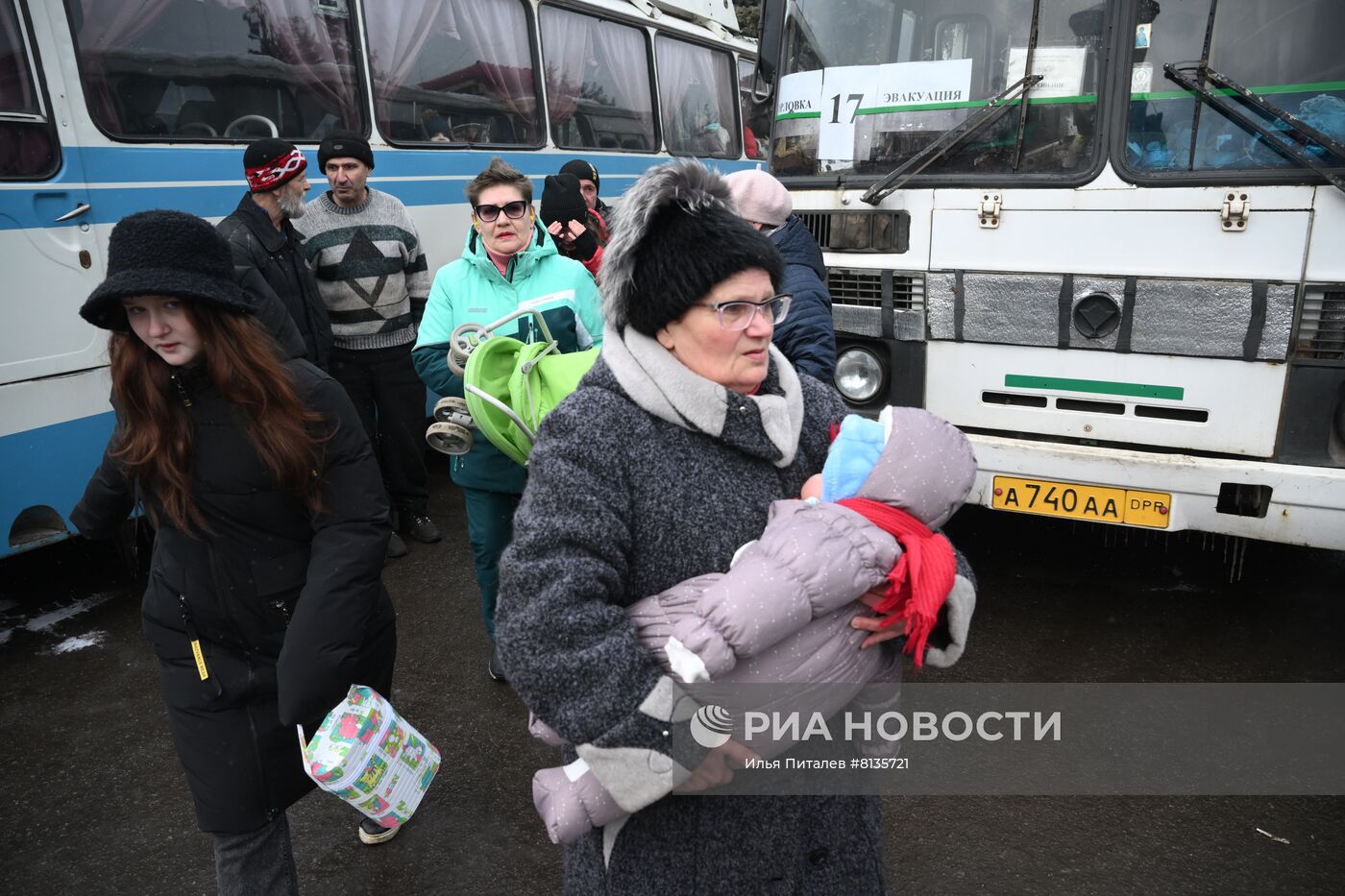 Эвакуация жителей Горловки