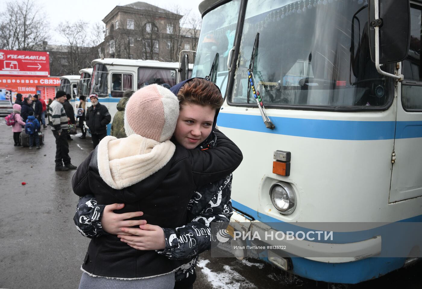 Эвакуация жителей Горловки
