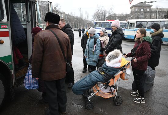 Эвакуация жителей Горловки