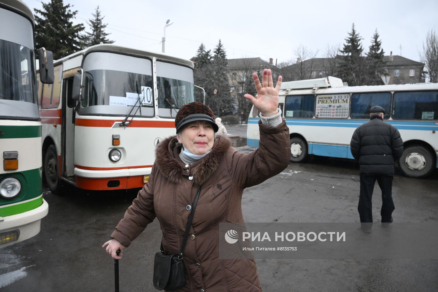 Эвакуация жителей Горловки