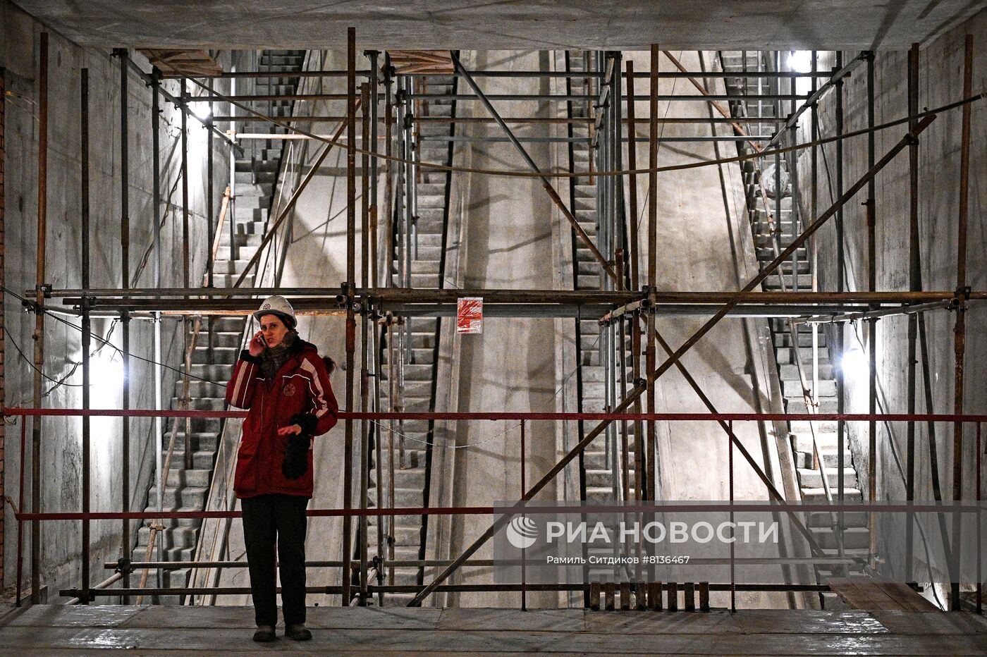 Строительство метро "Лианозово" 