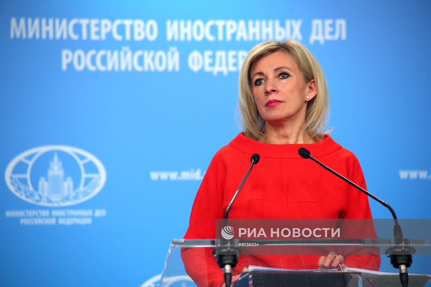 Брифинг официального представителя МИД России М. Захаровой