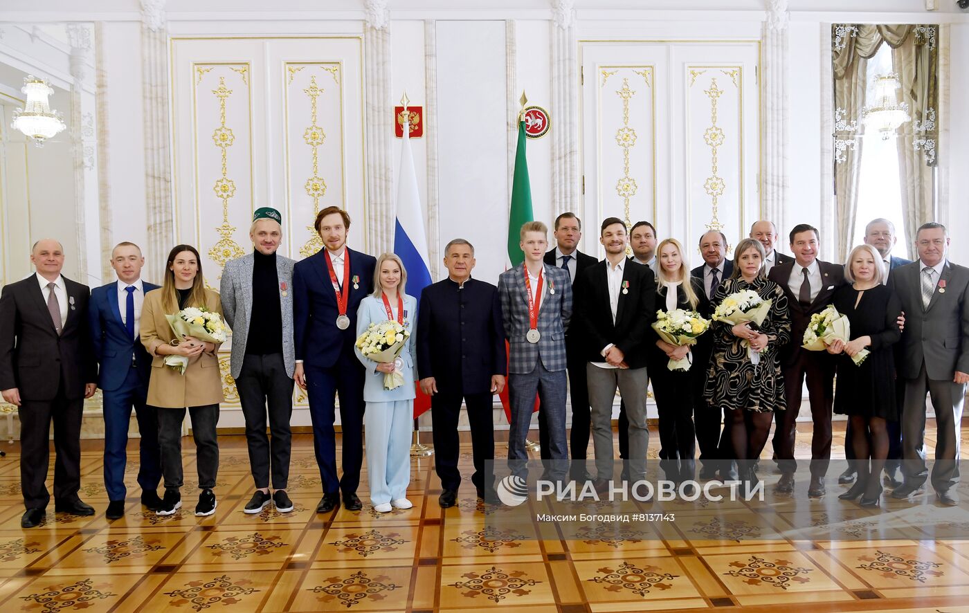 Церемония чествования олимпийцев Республики Татарстан в Казани