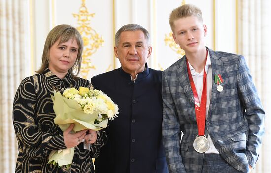 Церемония чествования олимпийцев Республики Татарстан в Казани