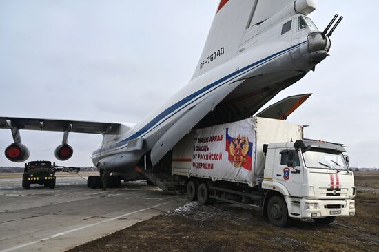 Отправка гуманитарной помощи для жителей Запорожской области