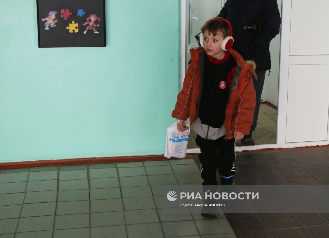 Эвакуационный центр МЧС ДНР в селе Безыменное