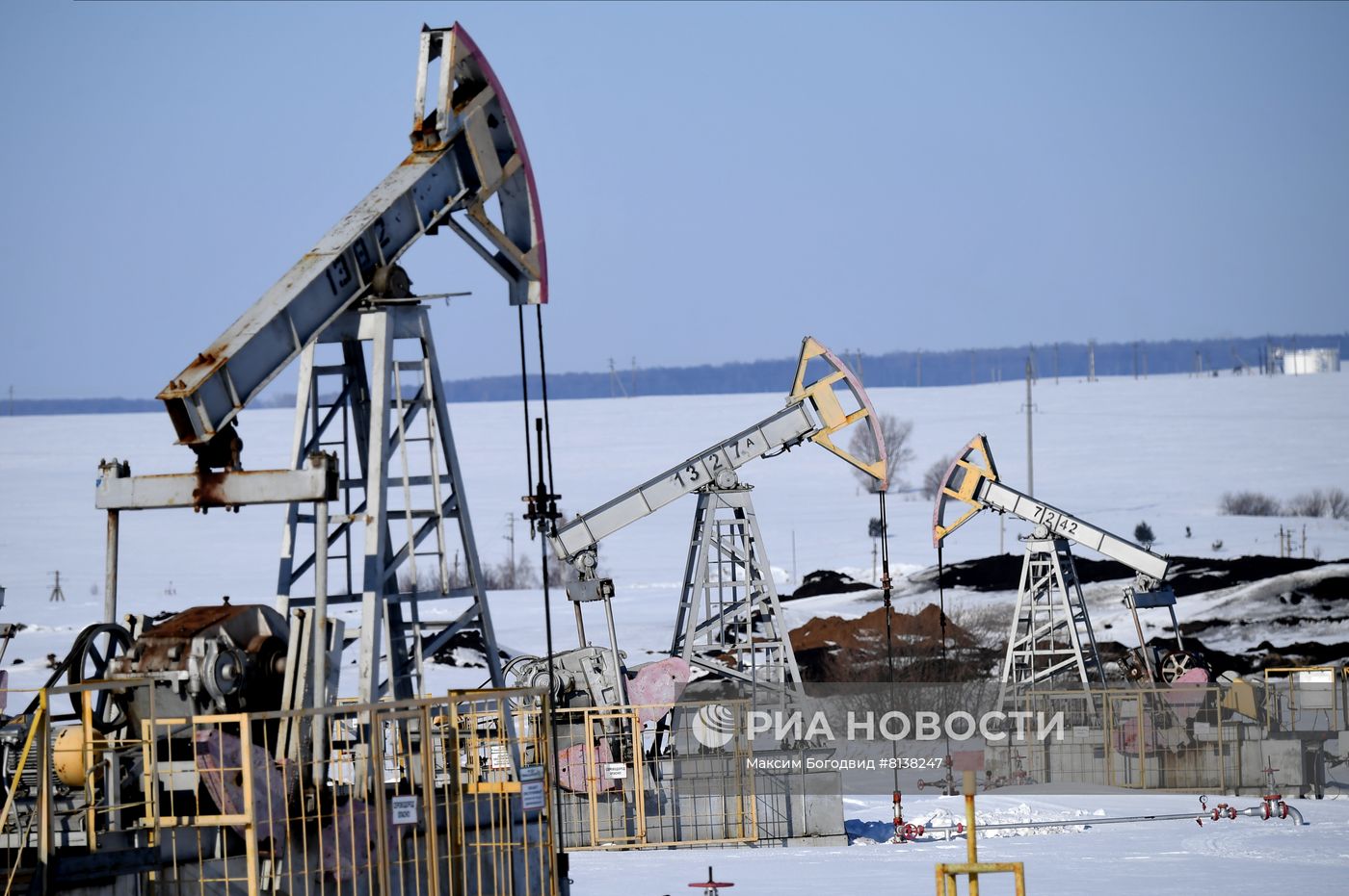 Нефтяные качалки в Татарстане